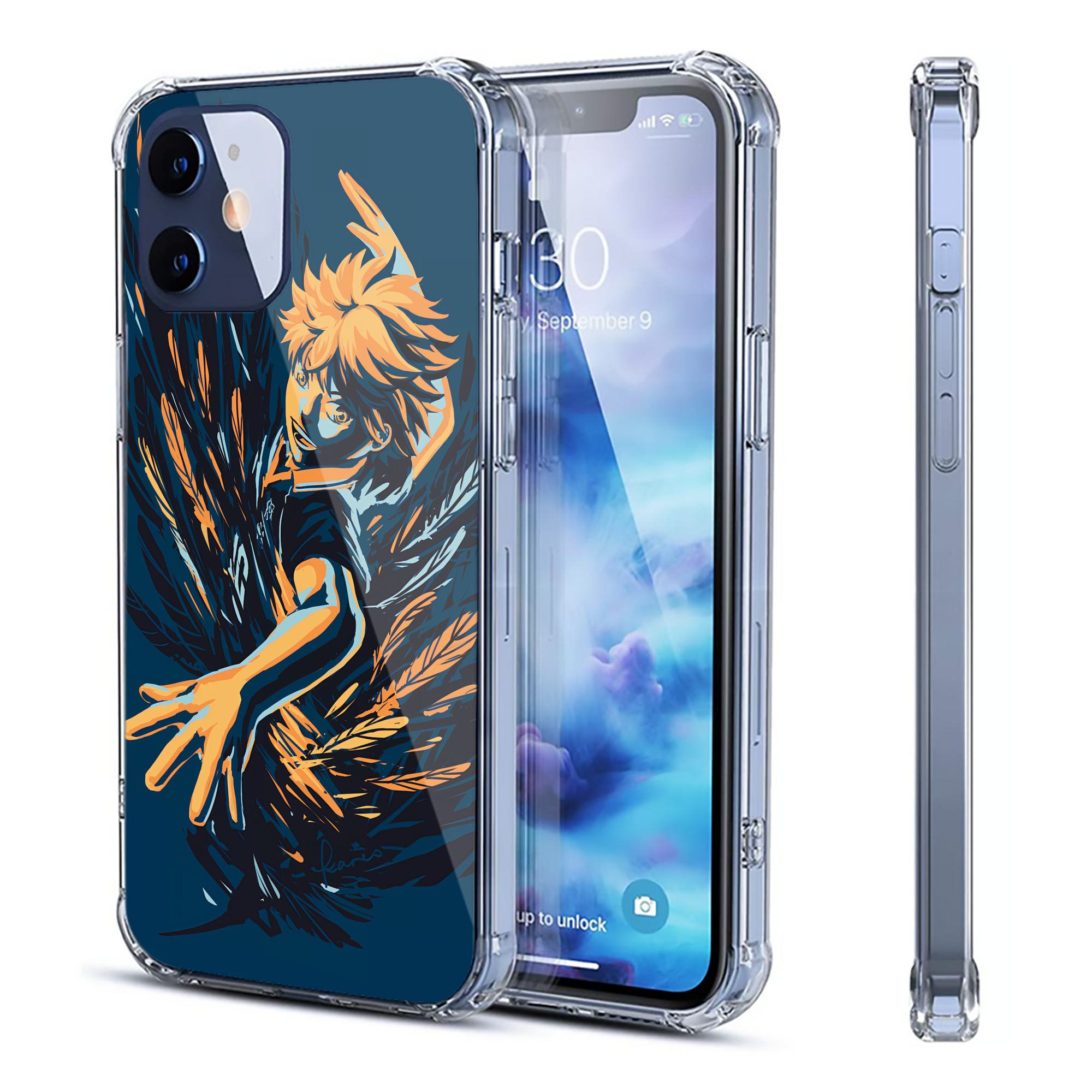 （画像用） ハイキュー!! Haikyu!! 【iPhone 12シリーズ対応】透明スマホケース（クリアソフトケース）